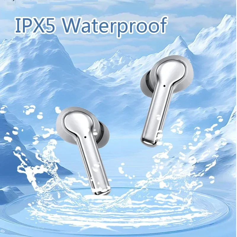 ZENX new LED touchscreen a9pro wireless Bt headphone TWS earphones visible active noise cancellation sport earphone